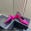 Versace Heel 10.5cm Medusa Buckle High Slingback Pumps Patent Fuchsia 2024