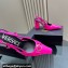 Versace Heel 10.5cm Medusa Buckle High Slingback Pumps Patent Fuchsia 2024