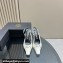Versace Heel 10.5cm Medusa Buckle High Slingback Pumps Patent White 2024