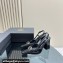 Versace Heel 10.5cm Medusa Buckle High Slingback Pumps Patent Black 2024