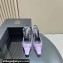 Versace Heel 10.5cm Medusa Buckle High Slingback Pumps Patent Purple 2024