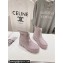 Prada PVC Rubber Rain Ankle Boots Light Pink with Zip 2024
