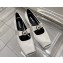 Versace Heel 2.5cm Gianni Ribbon Open Satin Ballerinas White 2024
