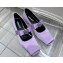 Versace Heel 2.5cm Gianni Ribbon Open Satin Ballerinas Purple 2024