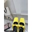 Versace Heel 2.5cm Gianni Ribbon Open Satin Ballerinas Yellow 2024