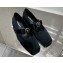 Versace Heel 2.5cm Gianni Ribbon Open Satin Ballerinas Black 2024