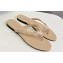 Chanel Crystal CC Logo Thong Sandals Calfskin Beige 2024