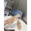 Chanel Crystal CC Logo Thong Sandals Calfskin Beige 2024