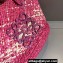 Cheap Sale Loewe Raffia Straw and Leather Anagram basket bag Fuchsia/White 2024