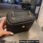 Cheap Sale Chanel Raffia Straw Vanity Case bag Black 2024