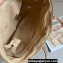Cheap Sale Loewe Raffia Straw and Leather Logo Tote bag Stripe Beige 2024