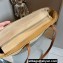 Cheap Sale Loewe Raffia Straw and Leather Logo Tote bag Stripe Beige 2024