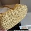 Cheap Sale Loewe Raffia Straw and Leather Anagram basket bag Beige/White 2024