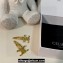 Celine Triomphe Set Of 2 Snap Hair Clips In Brass With Gold Finish And Steel Gold