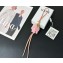 Loewe Pig charm in felt and calfskin