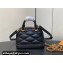 Louis Vuitton Lambskin Nano Alma Bag M83048 Black 2024
