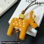 Loewe Deer charm in felt and calfskin