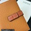 Loewe Medium vertical wallet in soft grained calfskin Khaki