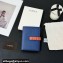 Loewe Medium vertical wallet in soft grained calfskin Blue