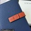 Loewe Medium vertical wallet in soft grained calfskin Blue