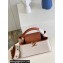 Louis Vuitton Taurillon leather and canvas Capucines BB Bag M59873 Brown