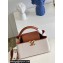 Louis Vuitton Taurillon leather and canvas Capucines MM Bag M59969 Brown