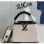 Louis Vuitton Taurillon leather and canvas Capucines Mini Bag Black