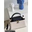 Louis Vuitton Taurillon leather and canvas Capucines MM Bag M59872 Black