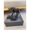 Saint Laurent Heel 10.5cm Opyum sandals in patent leather 557662 Black/Silver