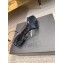 Saint Laurent Heel 10.5cm Opyum sandals in crocodile-embossed leather 557662 Black
