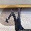 Saint Laurent Heel 8.5cm Opyum slingback Pumps in leather Black