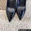 Saint Laurent Heel 8.5cm Opyum Pumps in patent leather 484160 Black/Silver