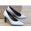 Saint Laurent Heel 8.5cm Opyum Pumps in leather 484160 White