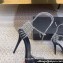 Saint Laurent Heel 10cm Alex Evening Chain Sandals In Lacquered Ayers 2024