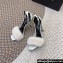 Saint Laurent Heel 9.5cm Mink Fur Bea Sandals Leather White 2024