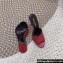 Saint Laurent Heel 9.5cm La 16 Mules in Leather Red 2024