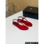 Saint Laurent jackie flat sandals in satin crepe 763491 Red 2024