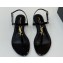 Saint Laurent cassandra sandals in patent leather 659817 Black/Gold 2024