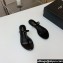 Saint Laurent cassandra slides in patent leather 776081 So Black 2024