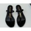 Saint Laurent cassandra slides in patent leather 776081 Black/Gold 2024