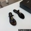 Saint Laurent cassandra slides in patent leather 776081 Black/Gold 2024