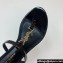 Saint Laurent cassandra slides in patent leather 776081 Black/Gold 2024