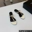 Saint Laurent cassandra slides in patent leather 776081 Creamy/Gold 2024
