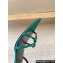 Saint Laurent Heel 5.5cm clara sandals in crepe satin Green 2024