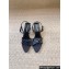 Saint Laurent Heel 5.5cm clara sandals in crepe satin Black 2024