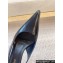 Saint Laurent Heel 6.5cm vendome slingback pumps in Glazed leather 755213 Black 2024