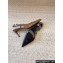 Saint Laurent Heel 6.5cm vendome slingback pumps in Glazed leather 755213 Brown 2024