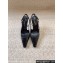 Saint Laurent Heel 11cm calista slingbacks 756082 Patent Black 2024