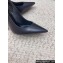 Saint Laurent Heel 10.5cm Opyum slingback Pumps in leather Black