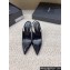 Saint Laurent Heel 10.5cm Opyum slingback Pumps in patent leather Black/Silver